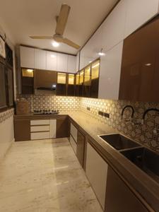 Kitchen Image of 2200 Sq.ft 3 BHK Builder Floor for rent in Gulmohar Park New Delhi for Rs. 140000