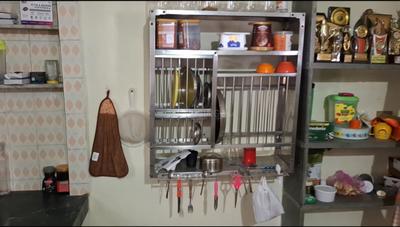 Kitchen Image of 625 Sq.ft 1 BHK Builder Floor for rent in Akota Vadodara for Rs. 12000