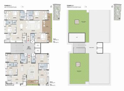 Image of 2743 Sq.ft 3 BHK Apartment / Flat for sale in Vesu, Surat for Rs. 17280900