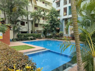Swimming Pool Image of 1400 Sq.ft 3 BHK Apartment / Flat for rent in Kaggadasapura Bengaluru for Rs. 54000