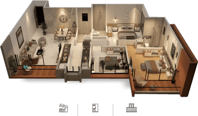Image of 1421 Sq.ft 4 BHK Apartment / Flat for sale in Ravet, Pune for Rs. 11600000