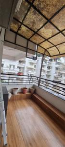 Balcony Image of 1242 Sq.ft 2 BHK Apartment / Flat for rent in Goyal Vishal Residency, Prahlad Nagar Ahmedabad for Rs. 35000