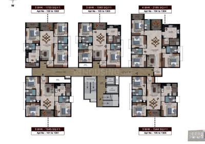 Image of 1545 Sq.ft 3 BHK Apartment / Flat for sale in Kolathur, Chennai for Rs. 12700000