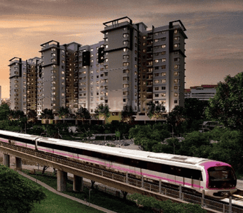 Image of 1082 Sq.ft 3 BHK Apartment / Flat for sale in Provident Sunworth City, Kambipura, Bengaluru for Rs. 9500000