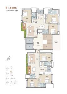 Image of 2062 Sq.ft 3 BHK Apartment / Flat for sale in Pal, Surat for Rs. 9899662