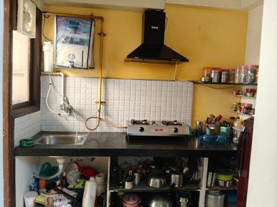 Kitchen Image of 650 Sq.ft 1 BHK Apartment / Flat for sale in Applewoods Satyesh Residency, Shela Ahmedabad for Rs. 2600000