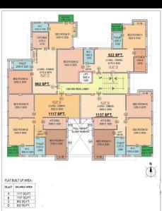 Image of 1042 Sq.ft 2 BHK Apartment / Flat for sale in Kasba, Kolkata for Rs. 6650000