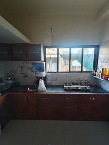 Kitchen Image of 950 Sq.ft 1 BHK Independent House for rent in Jivrajpark Ahmedabad for Rs. 18500