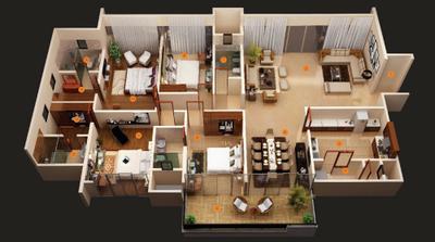 Image of 3112 Sq.ft 4 BHK Apartment / Flat for sale in Kalpataru Magnus, Bandra East, Mumbai for Rs. 99500000