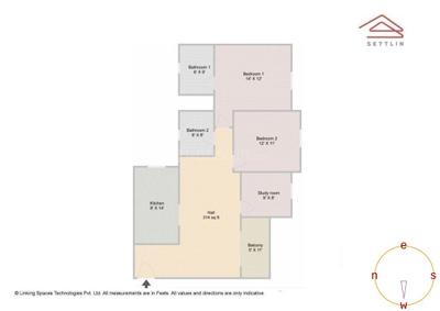 Image of 1346 Sq.ft 2.5 BHK Apartment / Flat for sale in Gunjur Village, Bengaluru for Rs. 19200000