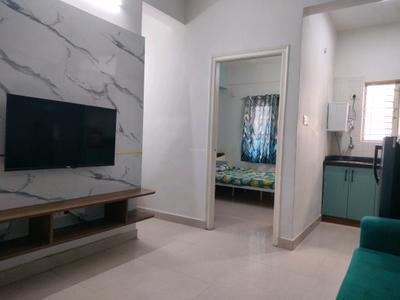Living Room Image of 450 Sq.ft 1 BHK Apartment / Flat for rent in Marathahalli Bengaluru for Rs. 24000