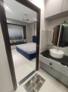 Bathroom Image of 1200 Sq.ft 2 BHK Apartment / Flat for rent in Mirchandani Shalimar Palms, Greater Brajeshwari Indore for Rs. 25000