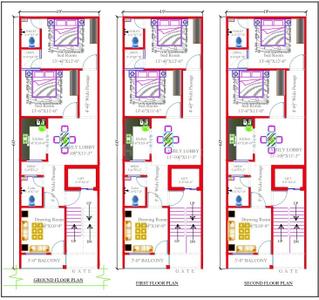 Image of 1367 Sq.ft 3 BHK Apartment / Flat for sale in Mahalakshmi apartment, Naini, Allahabad for Rs. 7048000