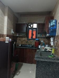 Kitchen Image of 630 Sq.ft 2 BHK Builder Floor for rent in DDA Akshardham Apartments, Sector 19 Dwarka New Delhi for Rs. 30000