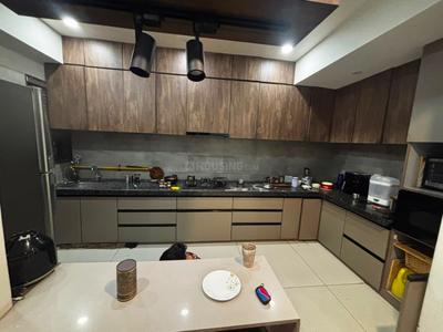 Kitchen Image of 1350 Sq.ft 3 BHK Apartment / Flat for sale in Orchid Heaven, Shela Ahmedabad for Rs. 13500000