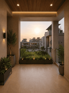 Balcony Image of 5000 Sq.ft 4 BHK Independent House for sale in Vidhan Sabha Road Raipur for Rs. 35000005
