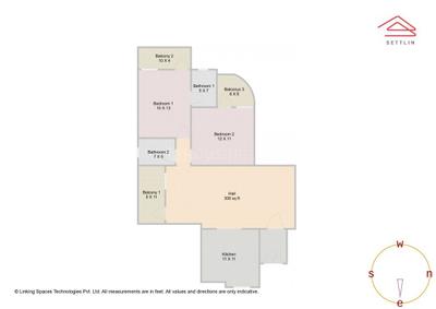 Image of 1170 Sq.ft 2 BHK Apartment / Flat for sale in BTM Layout, Bengaluru for Rs. 9000000