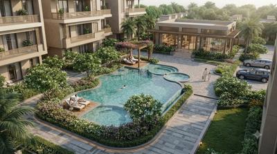 Image of 760 Sq.ft 1 BHK Apartment / Flat for sale in Om Shri Vrinda Orchids, Sunrakh Bangar, Vrindavan for Rs. 6080000