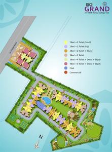 Image of 1000 Sq.ft 2 BHK Apartment / Flat for sale in SG Grand, Raj Nagar Extension, Ghaziabad for Rs. 7000000