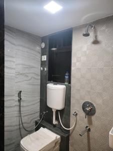 Common Bathroom Image of 700 Sq.ft 1 BHK Apartment / Flat for rent in Rosa Elite, Thane West Thane for Rs. 16580
