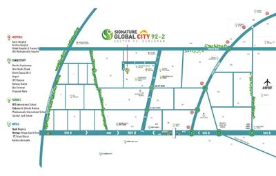 Image of 1200 Sq.ft 3 BHK Builder Floor for sale in Signature Global City 92, Sector 92, Gurgaon for Rs. 14000000