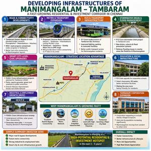 Image of 998 Sq.ft Residential Plot / Land for sale in Mudichur, Chennai for Rs. 3193600