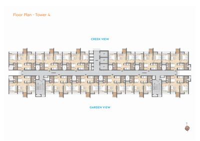 Image of 350 Sq.ft 1 BHK Apartment / Flat for sale in Lodha Crown Kolshet Tower 2, Thane West, Thane for Rs. 5550000