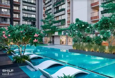 Image of 875 Sq.ft 2 BHK Apartment / Flat for sale in Shilp North Sky, Gujarat International Finance Tec City, Gandhinagar for Rs. 10700000