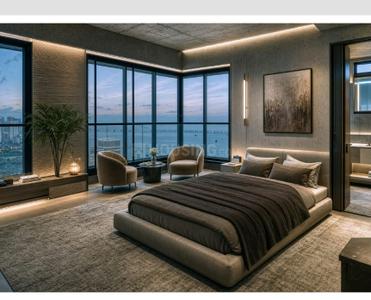 Bedroom Image of 4500 Sq.ft 4 BHK Apartment / Flat for sale in K L Astoria, Bandra West Mumbai for Rs. 399700000