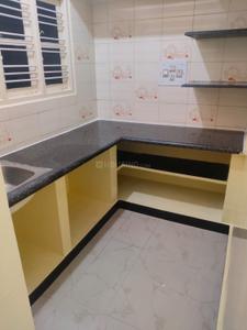 Kitchen Image of 600 Sq.ft 1 BHK Builder Floor for rent in Ejipura Bengaluru for Rs. 17000