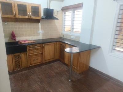 Kitchen Image of 750 Sq.ft 1.5 BHK Builder Floor for rent in HSR Layout Bengaluru for Rs. 37500