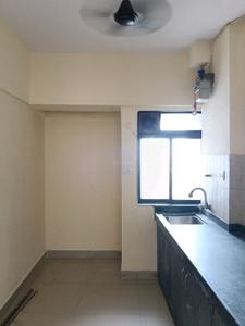 Kitchen Image of 600 Sq.ft 1 BHK Apartment / Flat for rent in Cosmos Empress Park, Kasarvadavali Thane for Rs. 17000