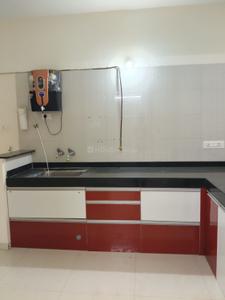 Kitchen Image of 1050 Sq.ft 2 BHK Apartment / Flat for rent in Nyati Elan, Wagholi Pune for Rs. 25000