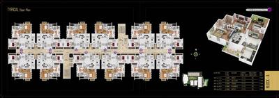 Image of 2200 Sq.ft 3.5 BHK Apartment / Flat for sale in Alishan Netra Galaxy, Phulnakhara, Cuttack for Rs. 12800000
