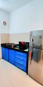 Kitchen Image of 650 Sq.ft 1.5 BHK Apartment / Flat for rent in Casa Rio Viva, Palava Phase 1 Thane for Rs. 22000