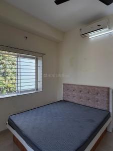 Bedroom Image of 750 Sq.ft 1 BHK Builder Floor for rent in Mahalakshmi Nagar Indore for Rs. 17000