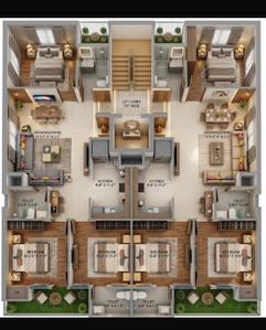 Floor Plan Image of 1700 Sq.ft 3 BHK Builder Floor for sale in GMS Road Dehradun for Rs. 7500000