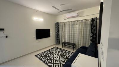 Hall Image of 1750 Sq.ft 3 BHK Apartment / Flat for rent in L And T Olivia At Raintree Boulevard, Sahakara Nagar Bengaluru for Rs. 100000