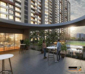 Balcony Image of 1204 Sq.ft 2 BHK Apartment / Flat for sale in Neev Luxton, Wakad Pune for Rs. 11923211