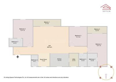 Image of 2185 Sq.ft 3.5 BHK Apartment / Flat for sale in Godrej Lakeside Orchard by Godrej Properties Ltd. , Chikkakannalli, Bengaluru for Rs. 35300000