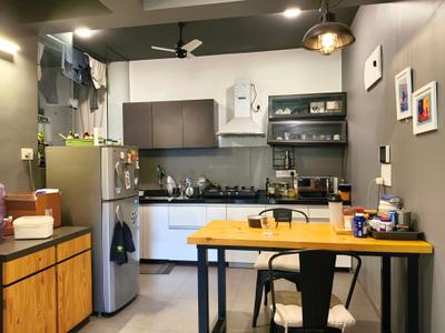 Kitchen Image of 629 Sq.ft 1 BHK Apartment / Flat for sale in Skyi Songbirds , Bhugaon Pune for Rs. 5000000