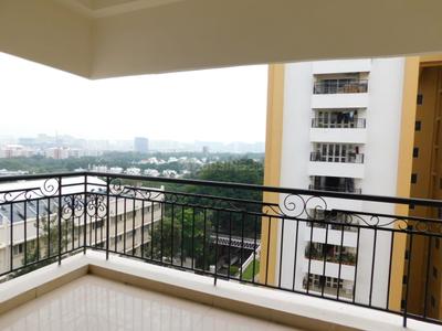 Balcony Image of 1755 Sq.ft 3 BHK Apartment / Flat for rent in IVR Hill Ridge Springs, Gachibowli Hyderabad for Rs. 60000