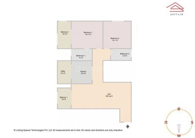 Image of 1419 Sq.ft 2 BHK Apartment / Flat for sale in Sobha Victoria Park Phase 2 by Sobha Limited, Byrathi, Bengaluru for Rs. 18500000