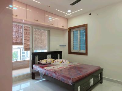 Bedroom Image of 1800 Sq.ft 3 BHK Apartment / Flat for rent in Madhapur Hyderabad for Rs. 63000