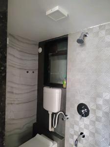 Common Bathroom Image of 625 Sq.ft 1 BHK Apartment / Flat for rent in DSS Mahavir Spring, Thane West Thane for Rs. 40000