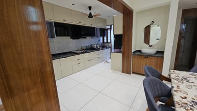 Kitchen Image of 2540 Sq.ft 3 BHK Apartment / Flat for rent in Om Sankalp Parkview, Bhat Ahmedabad for Rs. 50000