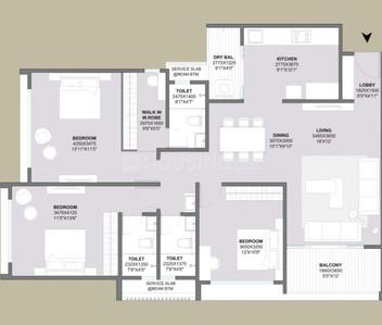 Image of 1340 Sq.ft 3 BHK Apartment / Flat for sale in Sarthak Sahayog, Kothrud, Pune for Rs. 24700000