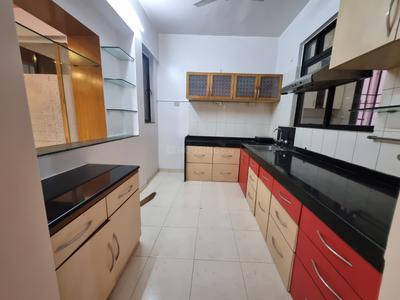 Kitchen Image of 1300 Sq.ft 2 BHK Apartment / Flat for rent in Nyati Meadows, Wadgaon Sheri Pune for Rs. 45000