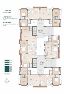 Image of 1107 Sq.ft 2 BHK Apartment / Flat for sale in Althan, Surat for Rs. 4391000