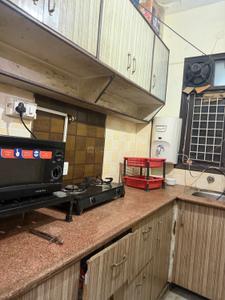 Kitchen Image of 350 Sq.ft 1 BHK Builder Floor for rent in Sector 3 Rohini New Delhi for Rs. 20000